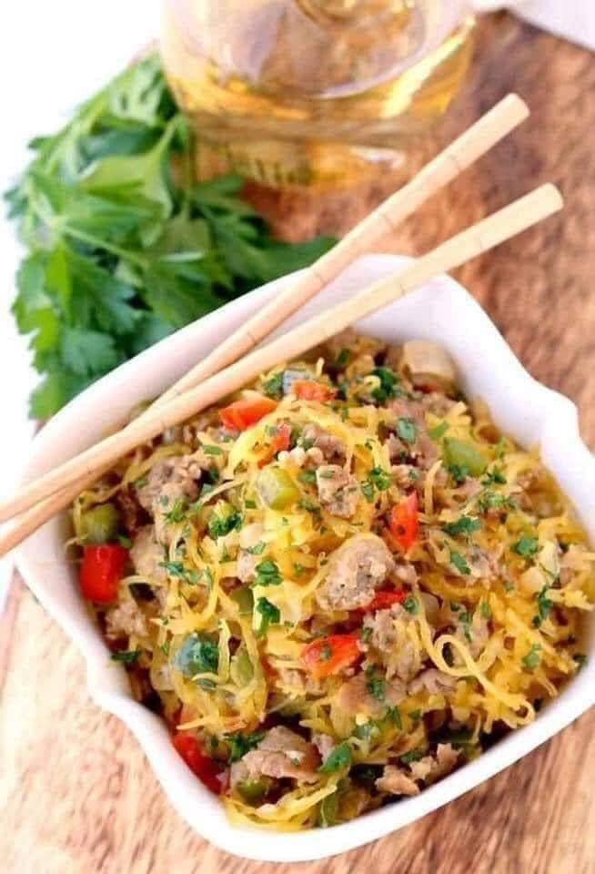 Beef Pad Thai (Spaghetti Squash)