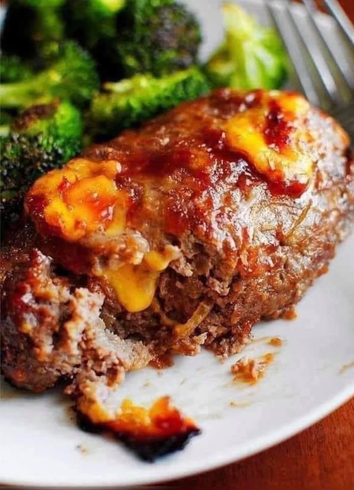 Mini BBQ Cheddar Meatloaf