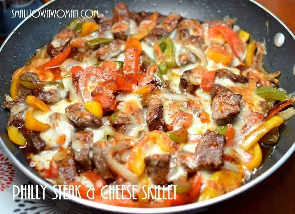 Philly Steak Cheese Skillet