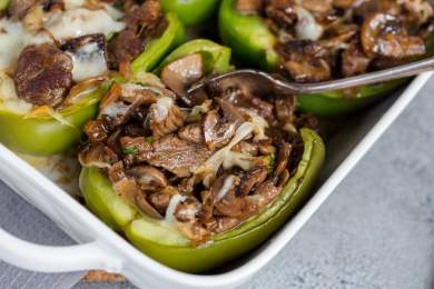 Philly Cheesesteak Stuffed Peppers