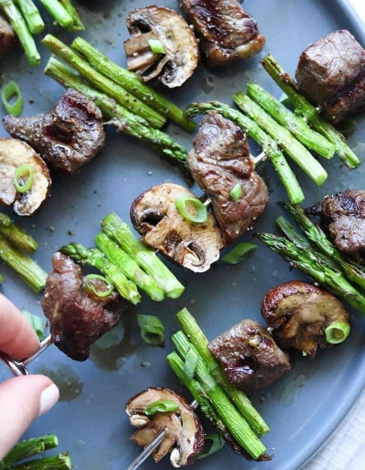 TERIYAKI BEEF ASPARAGUS SKEWERS