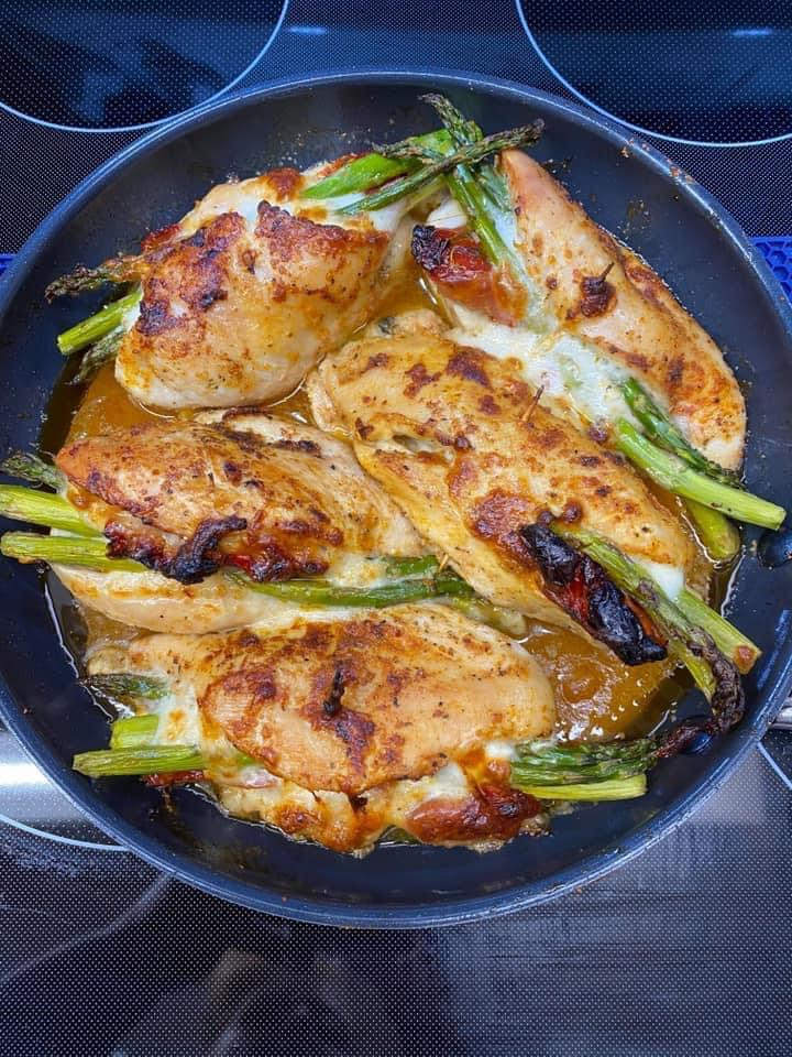Asparagus Stuffed Chicken Breast