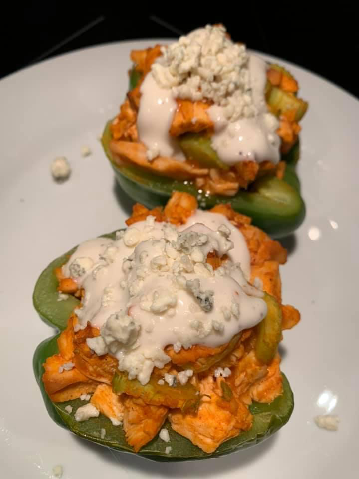 Buffalo Chicken Stuffed Peppers