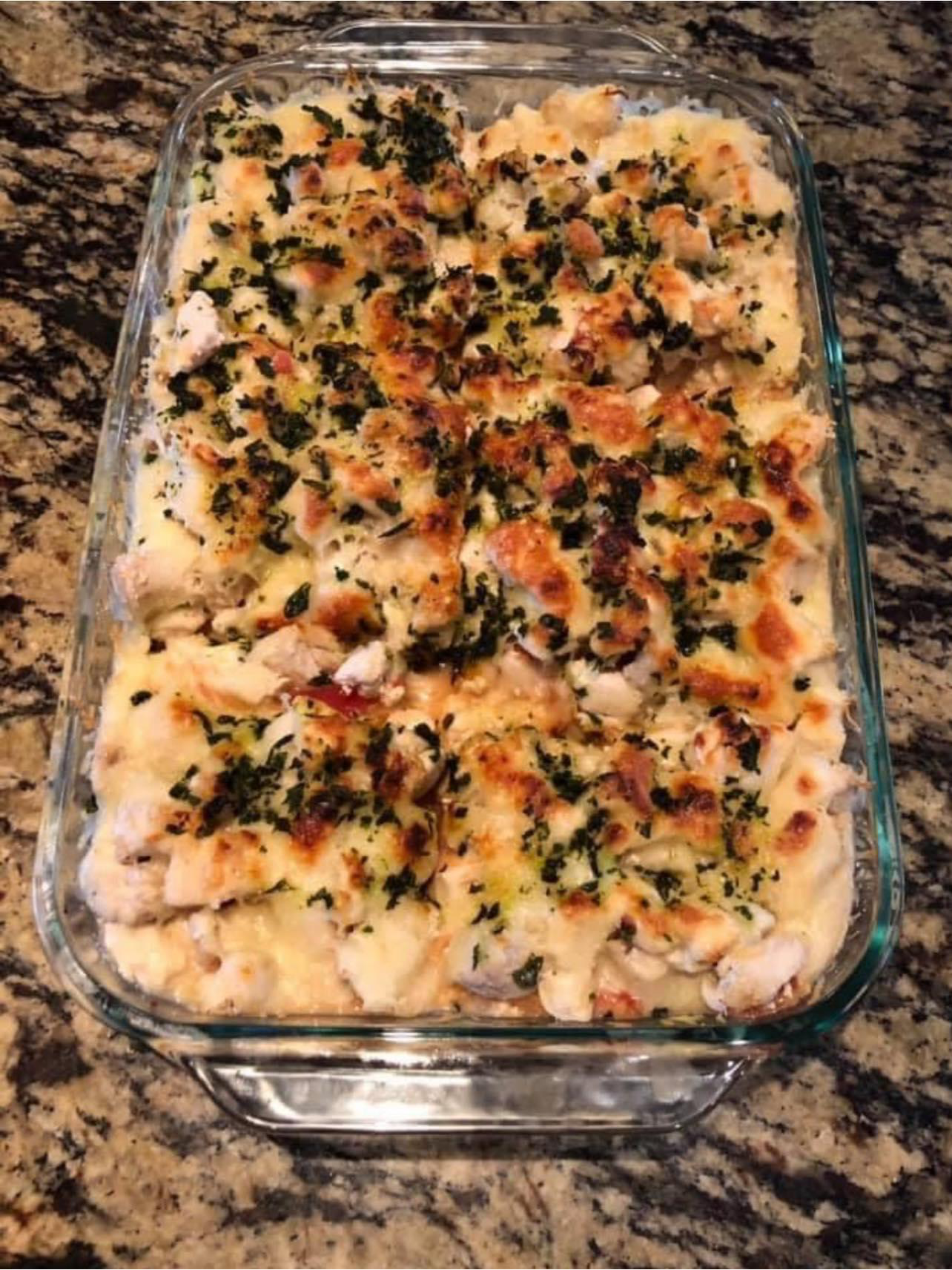 Cheesy Italian Chicken Spaghetti Squash Casserole-1