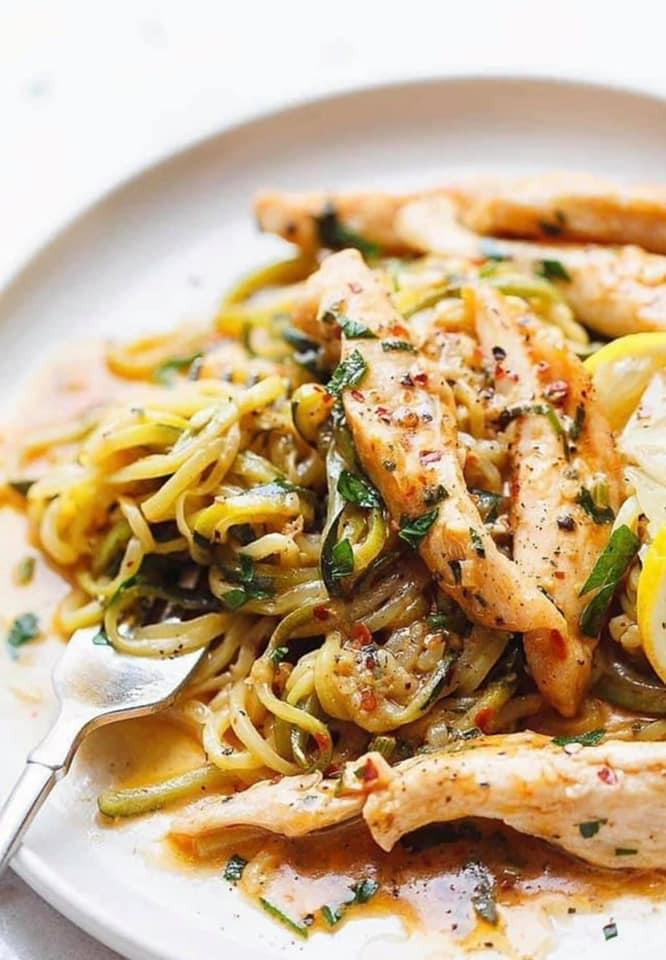 Cowboy Butter Chicken with Zoodles