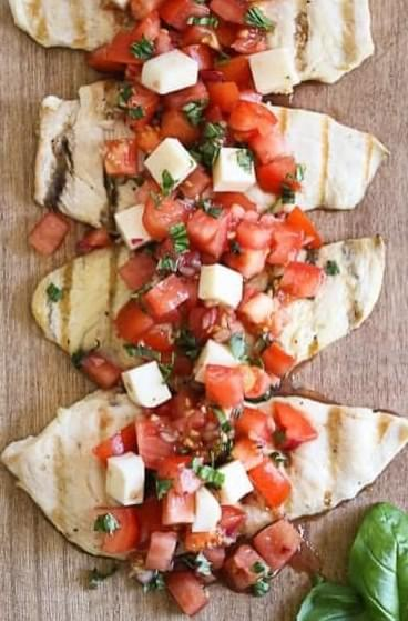 Grilled Chicken Bruschetta