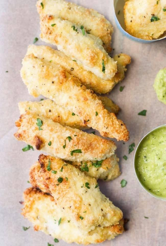 Lean Parmesan Chicken Strips