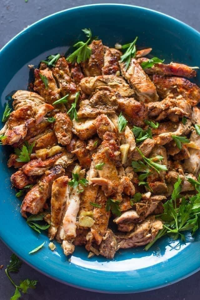 Oven-Roasted Chicken Shawarma