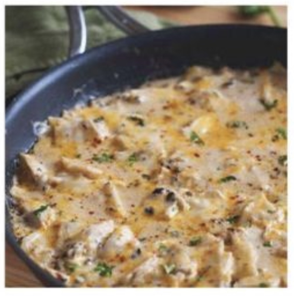 Sour Cream Chicken Enchilada Skillet