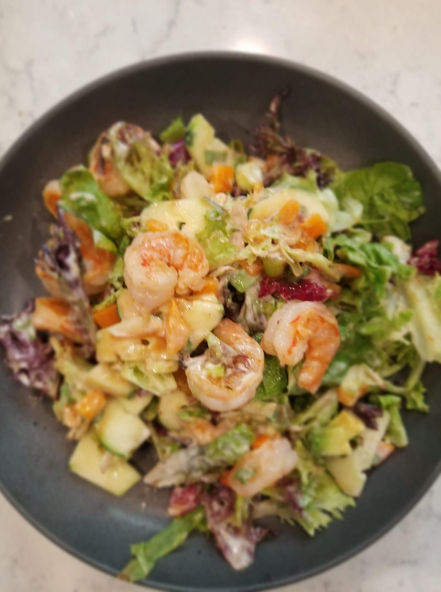 BBQ Ranch Shrimp Salad