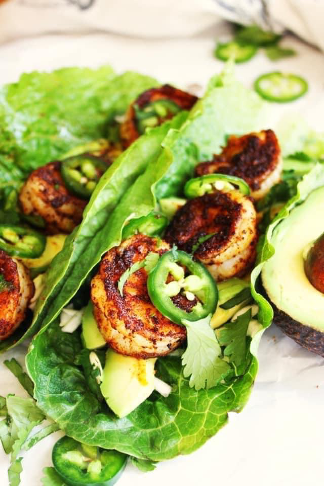 Cilantro-Lime Shrimp Wraps
