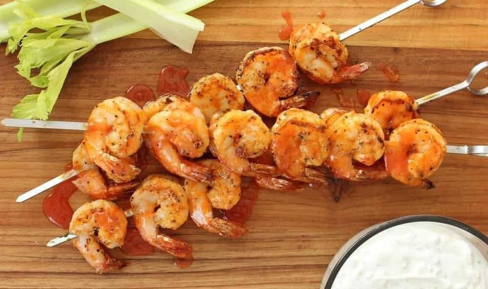 Grilled Buffalo Shrimp