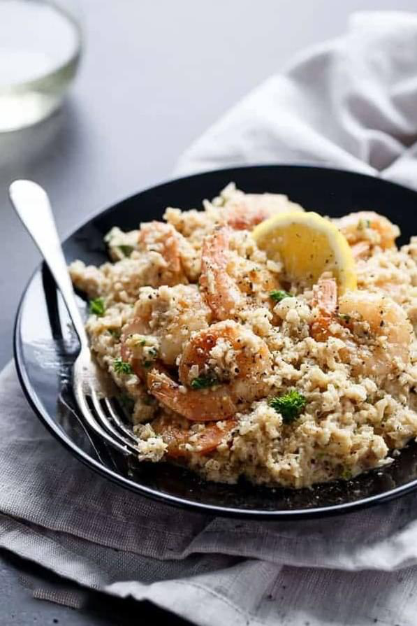 Quick and Easy Mock Shrimp -Risotto-