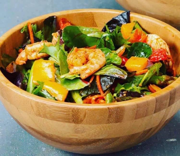Roasted Shrimp And Veggie Salad