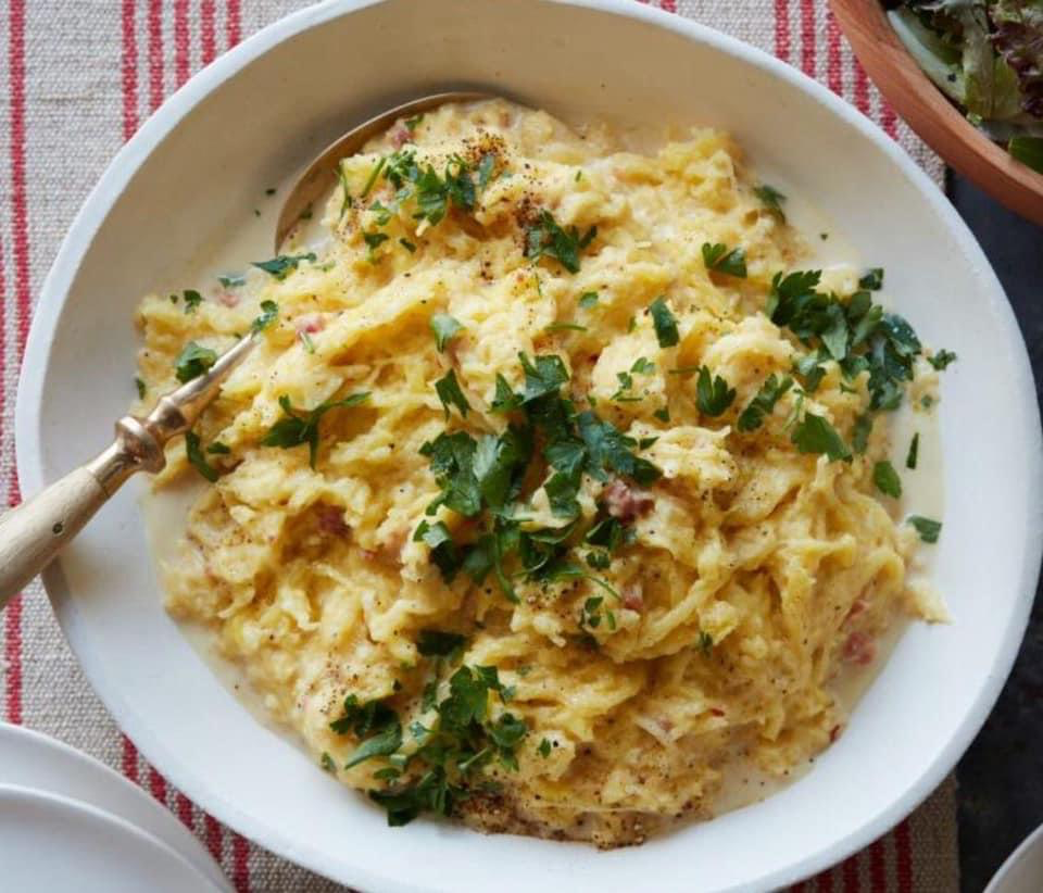 Spaghetti Squash Carbonara