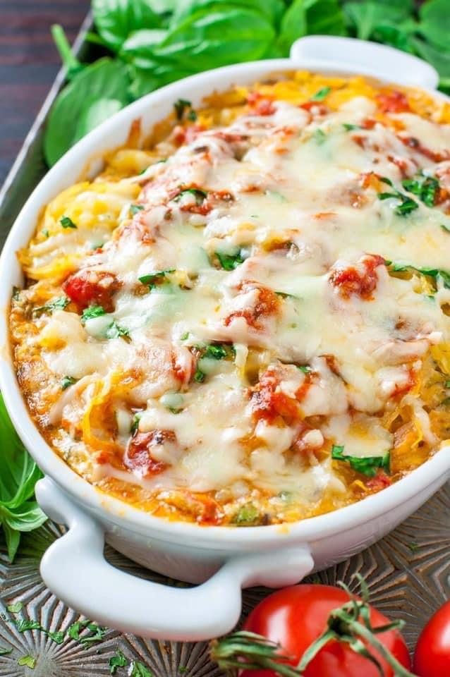 Spaghetti Squash Lasagna Casserole