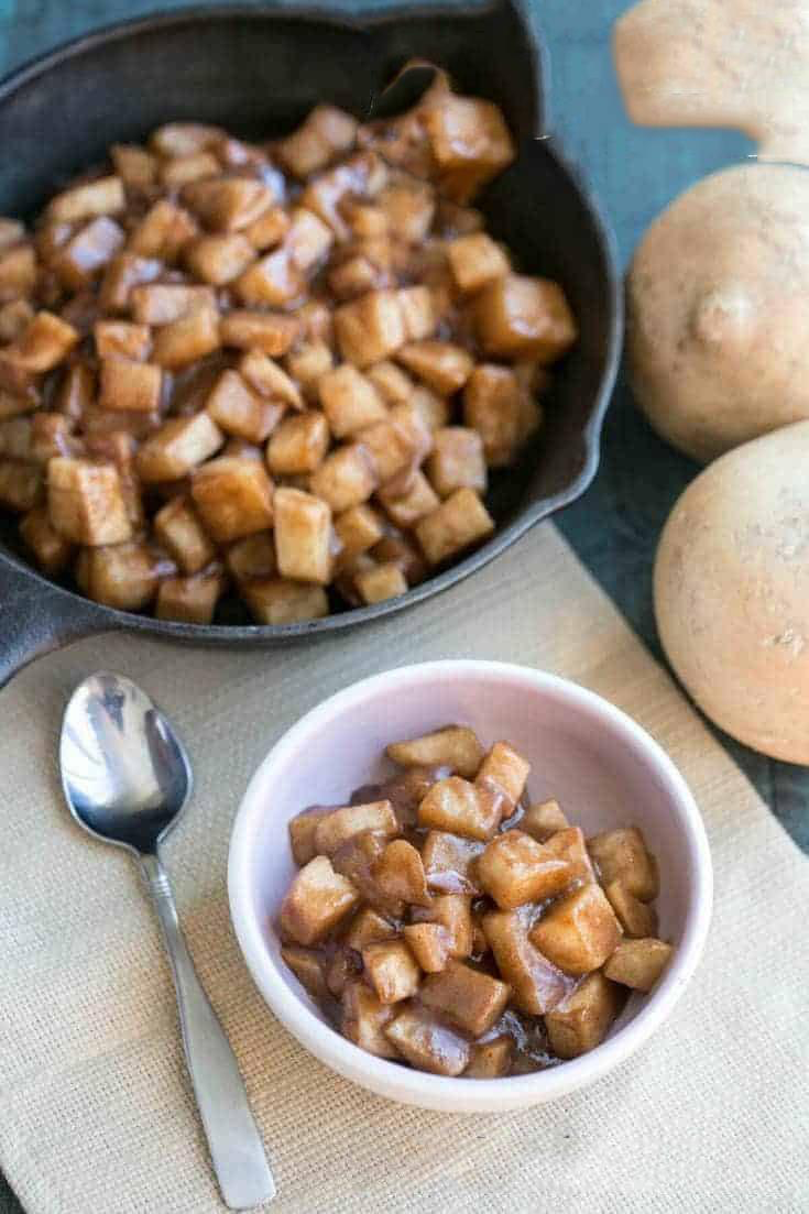 Baked Cinnamon Jicama (Apples)