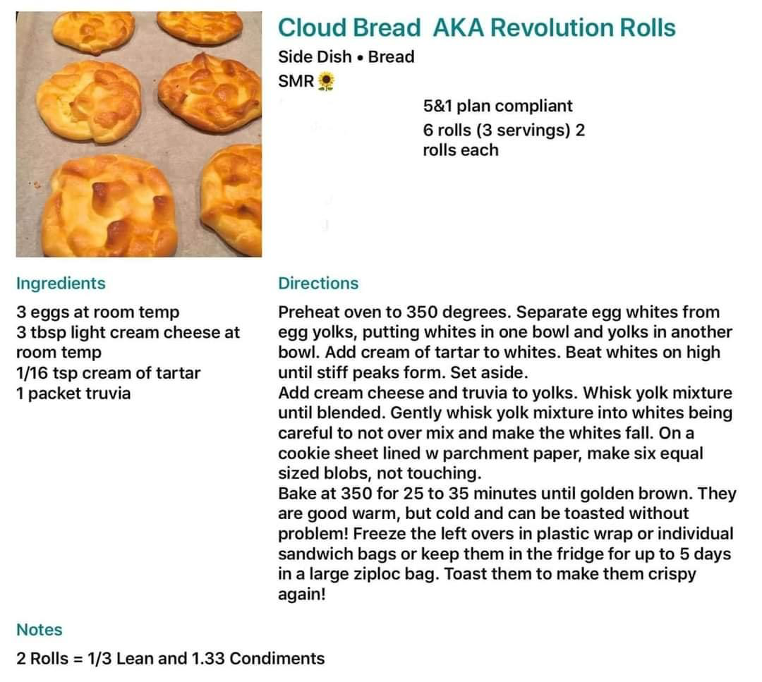 Cloud bread