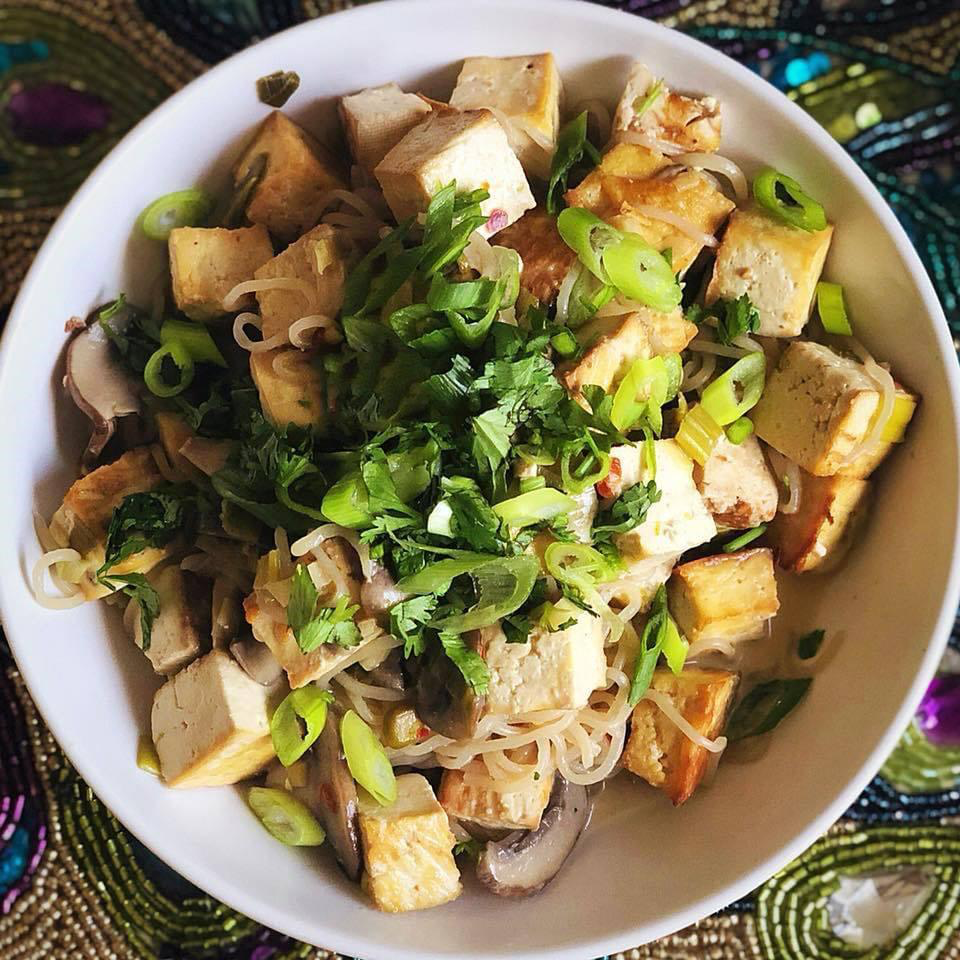 Coco-Lime Noodles with Chili Tamari Tofu (Vegan)