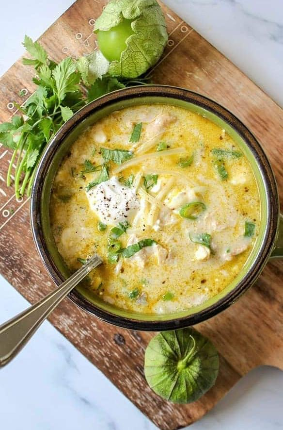 Green Chile Chicken Soup